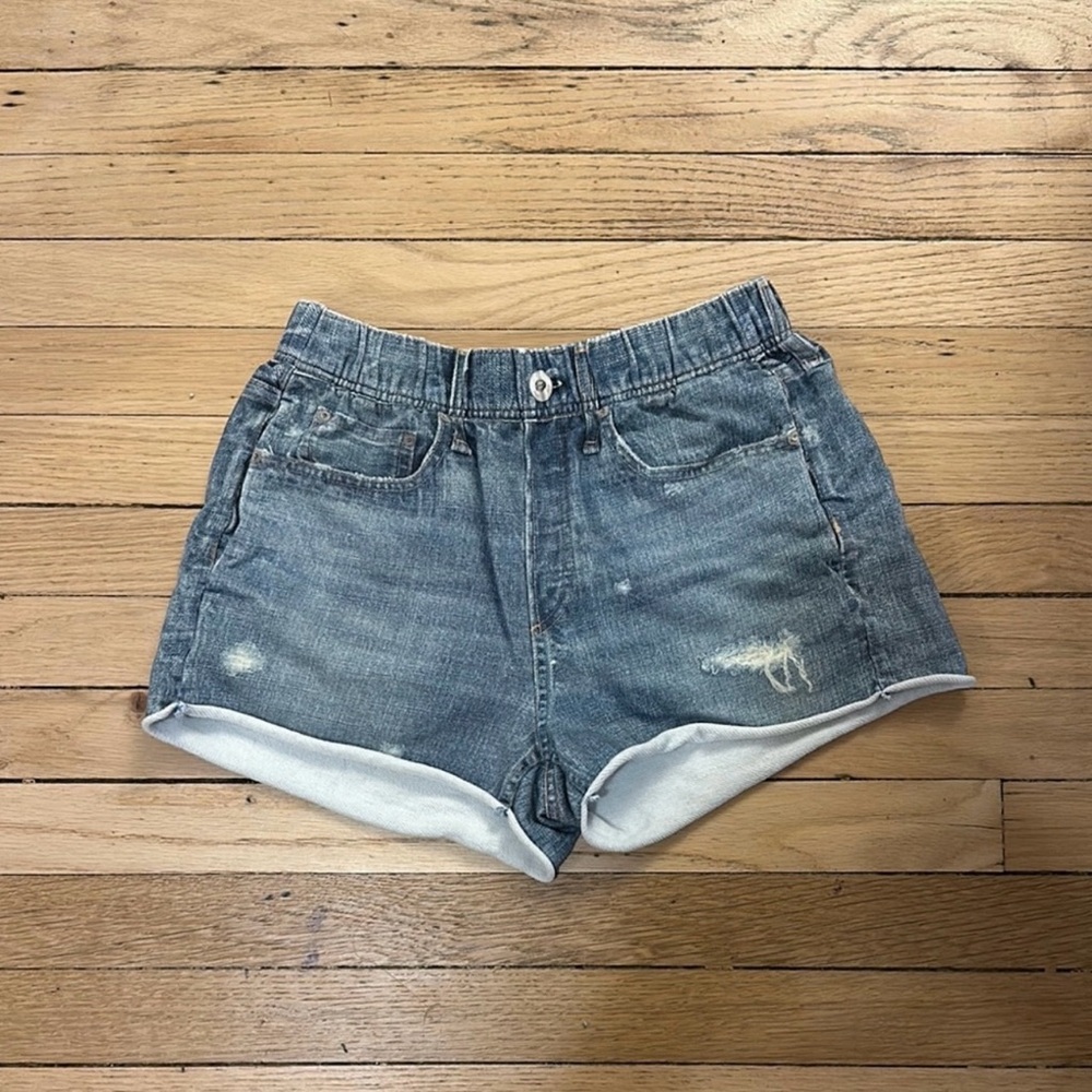rag & bone Distressed Blue Jean Shorts